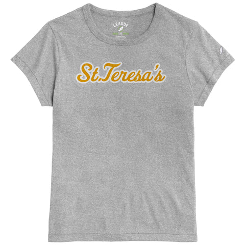 Women's Script Tee Light Grey