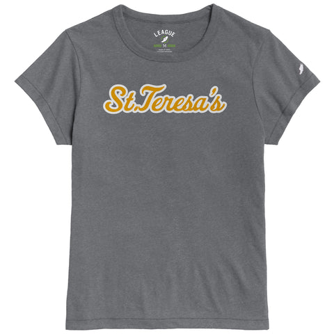 Women's Script Tee Dark Grey