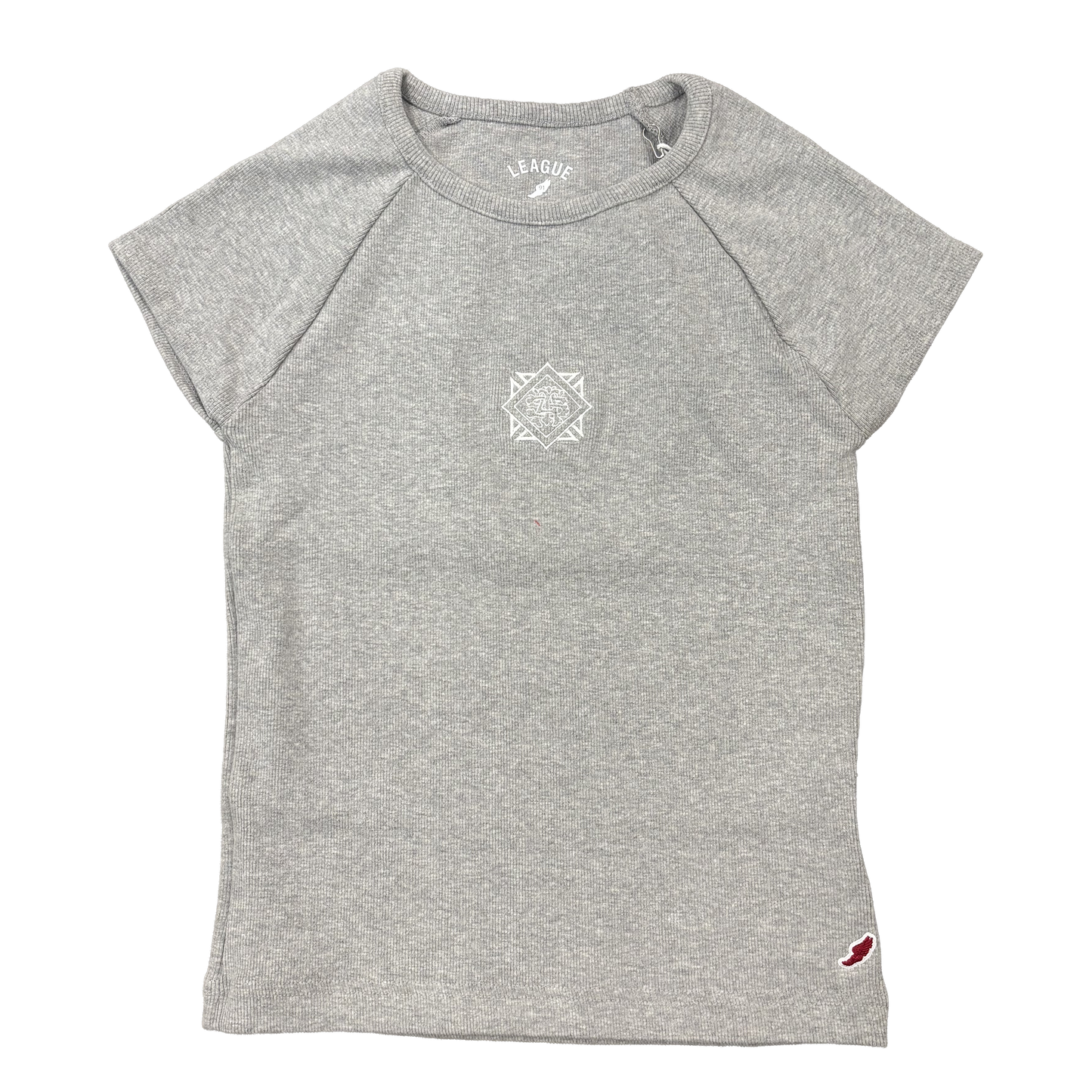 Babydoll Tee Grey with Crest