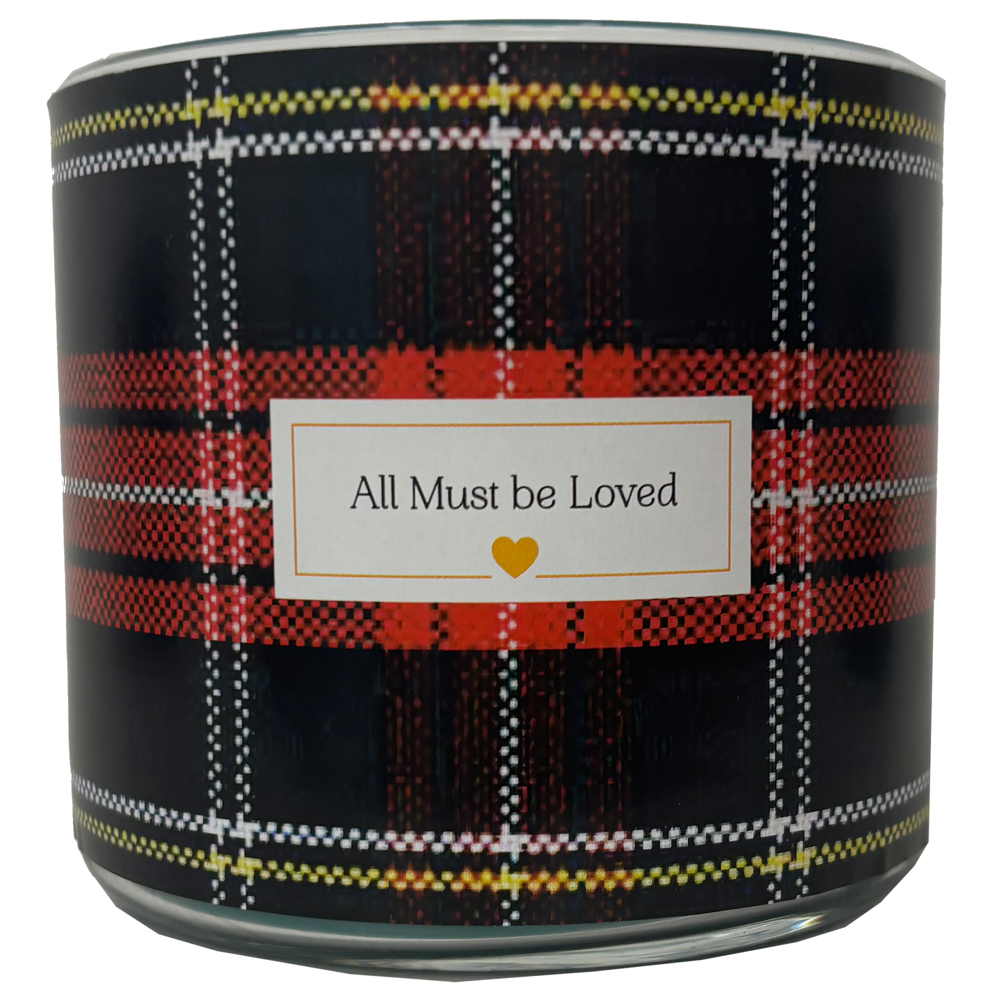 Plaid 3 Wick Candle