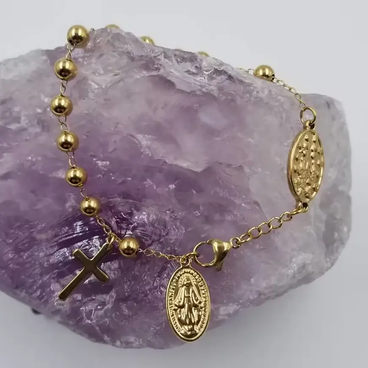 Beaded Mary Bracelet