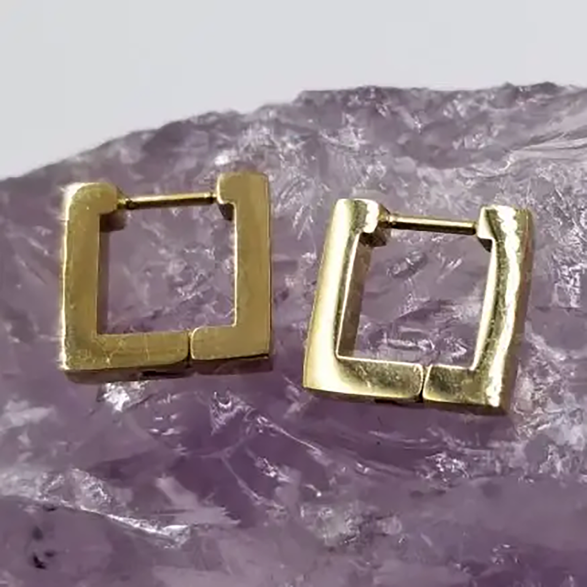 Mini Square Huggie Hoops