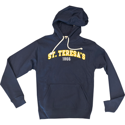 Essential Applique Hoodie Navy