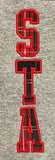 STA Plaid Applique Sweatpants Gray
