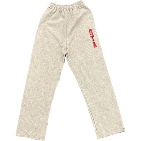 STA Plaid Applique Sweatpants Gray