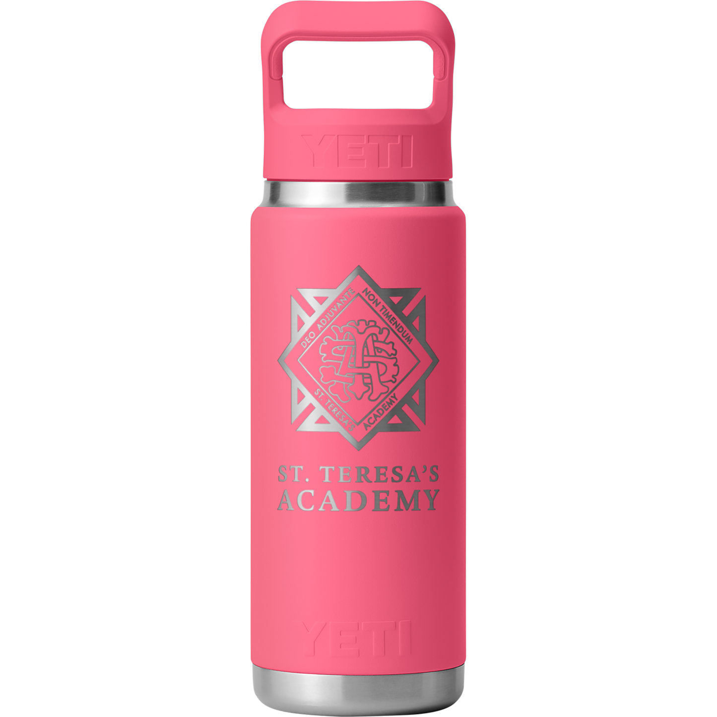 Pink STA Crest YETI Bottle 26oz