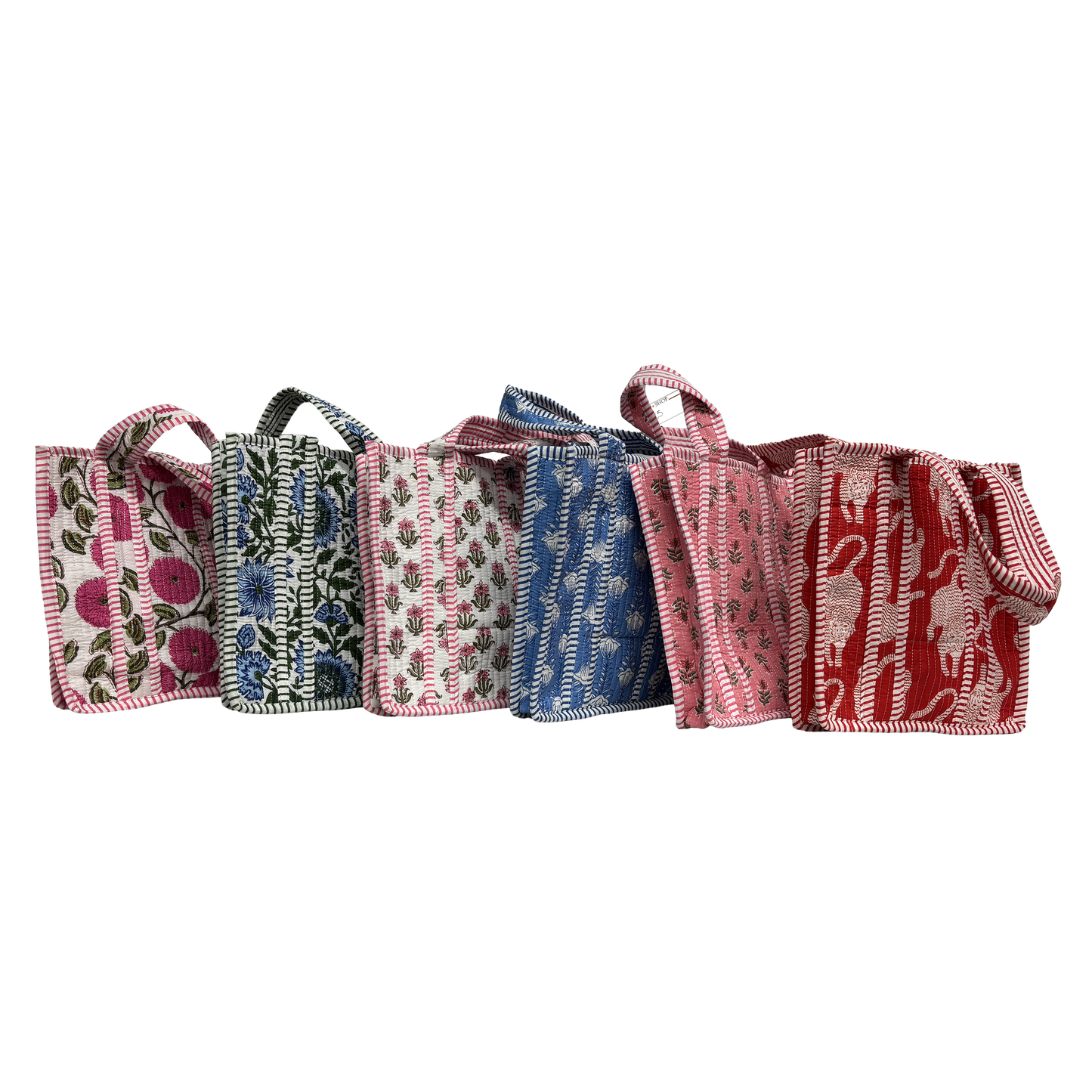 Handmade Mini Quilted Tote Bag - Variety Print