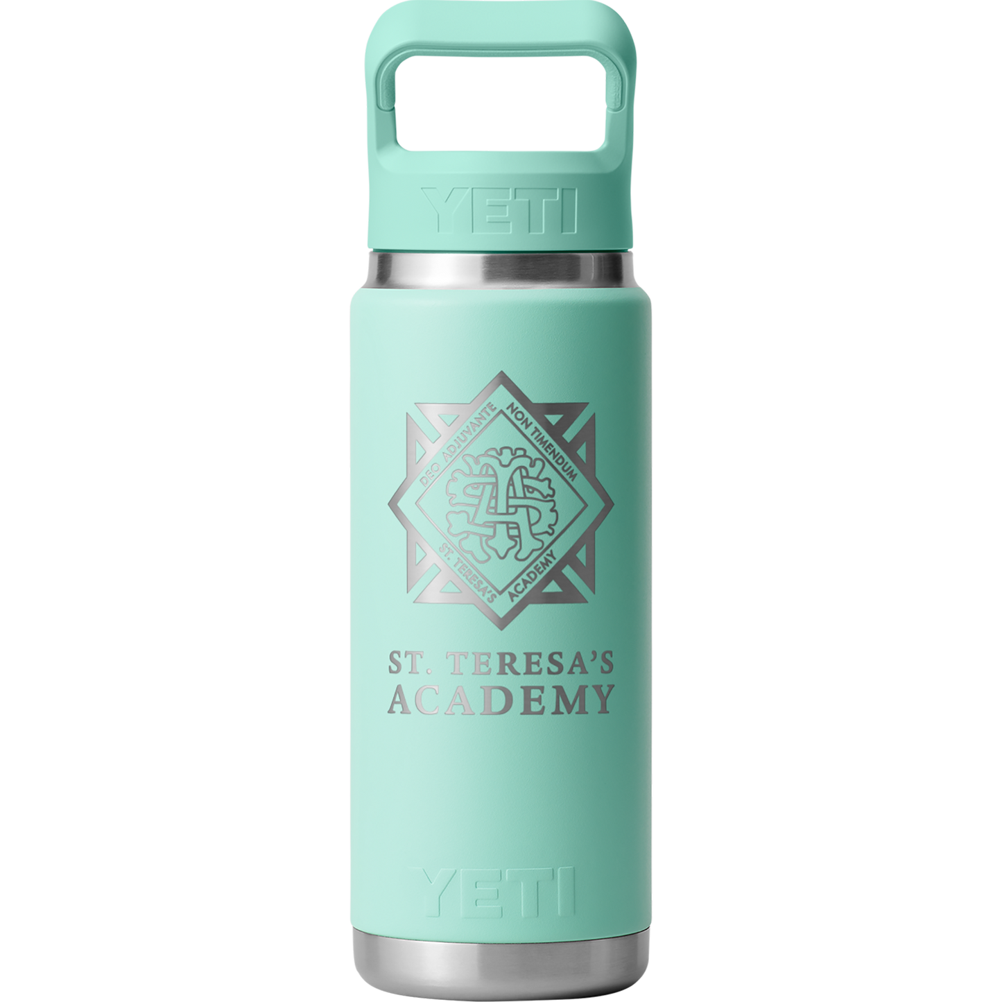 Seafoam STA Crest YETI Bottle 26oz