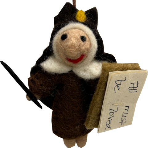St. Teresa Felted Ornament