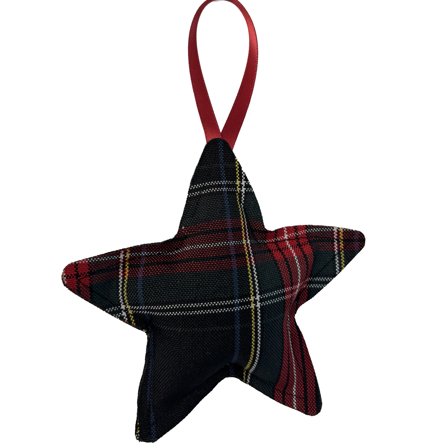 Plaid Star Ornament