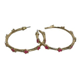 Starlight Pink Hoop Earrings