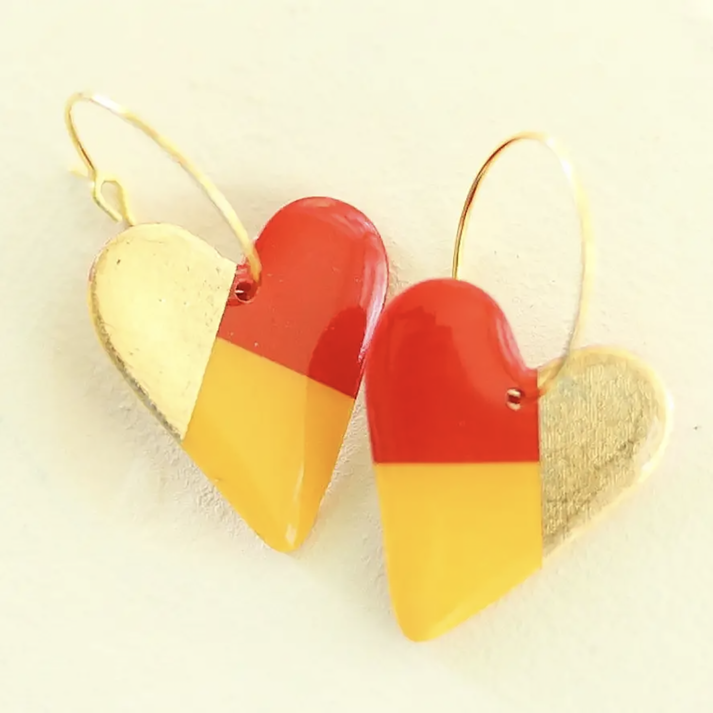Chiefs Heart Earrings