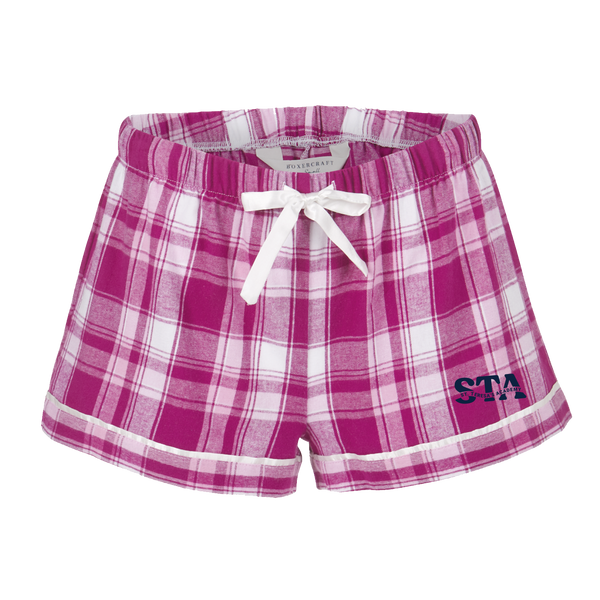 Pink Plaid PJ Shorts