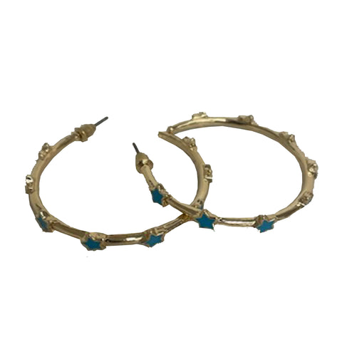 Starlight Pink Hoop Earrings