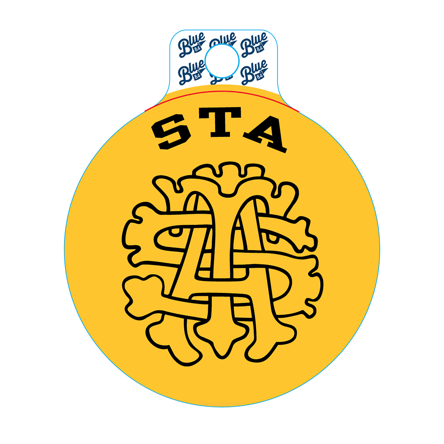 Intertwined STA Circle Sticker