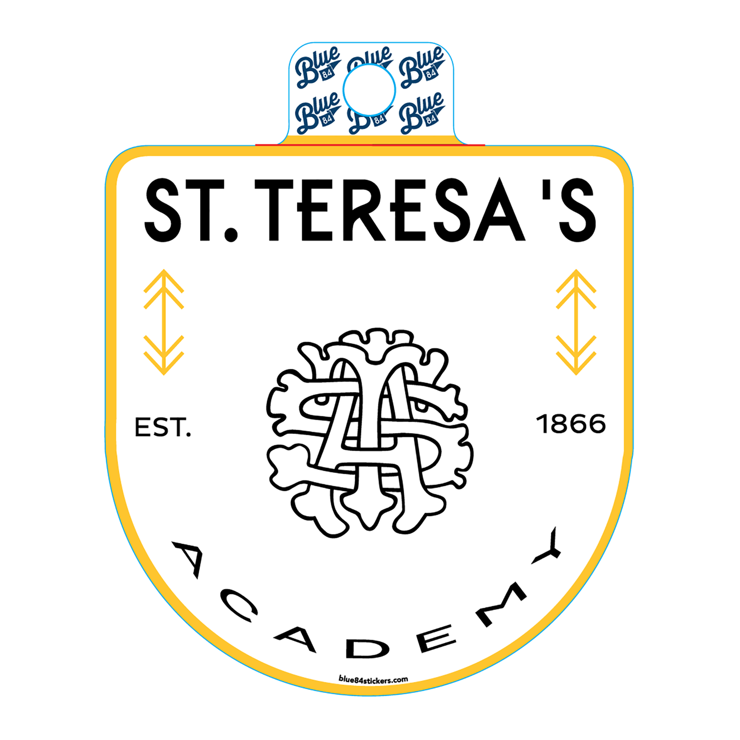 Index St. Teresa's Sticker