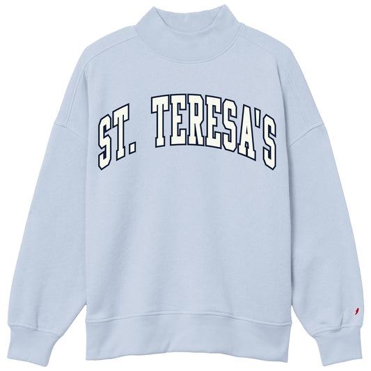 Light Blue ST. TERESA'S Applique Mock