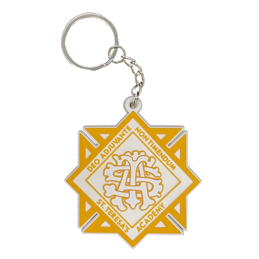 Crest 3D Rubber Keychain