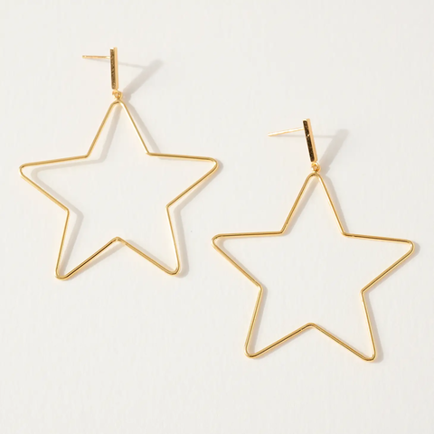 Andi Large Star Hoops