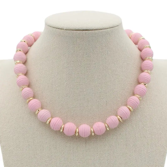 Bali Necklace - Pale Pink