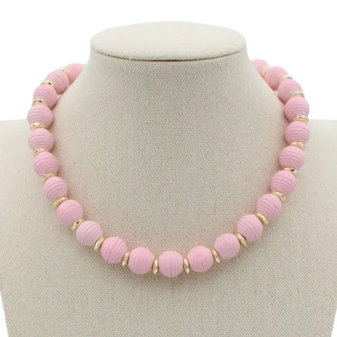 Bali Necklace - Pale Pink
