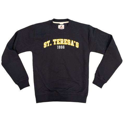 Essential Applique Crew Black