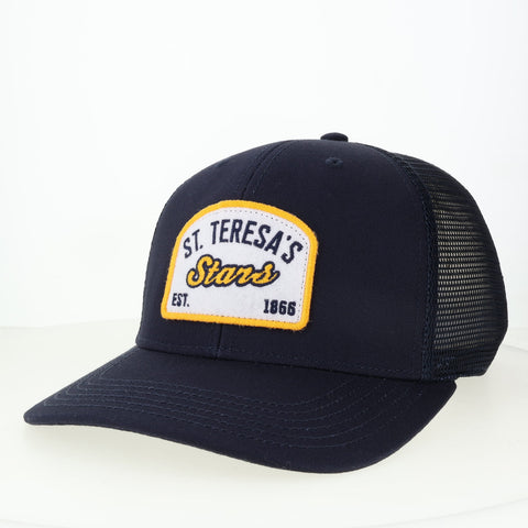 Navy Trucker Hat St. Teresa's Stars Patch