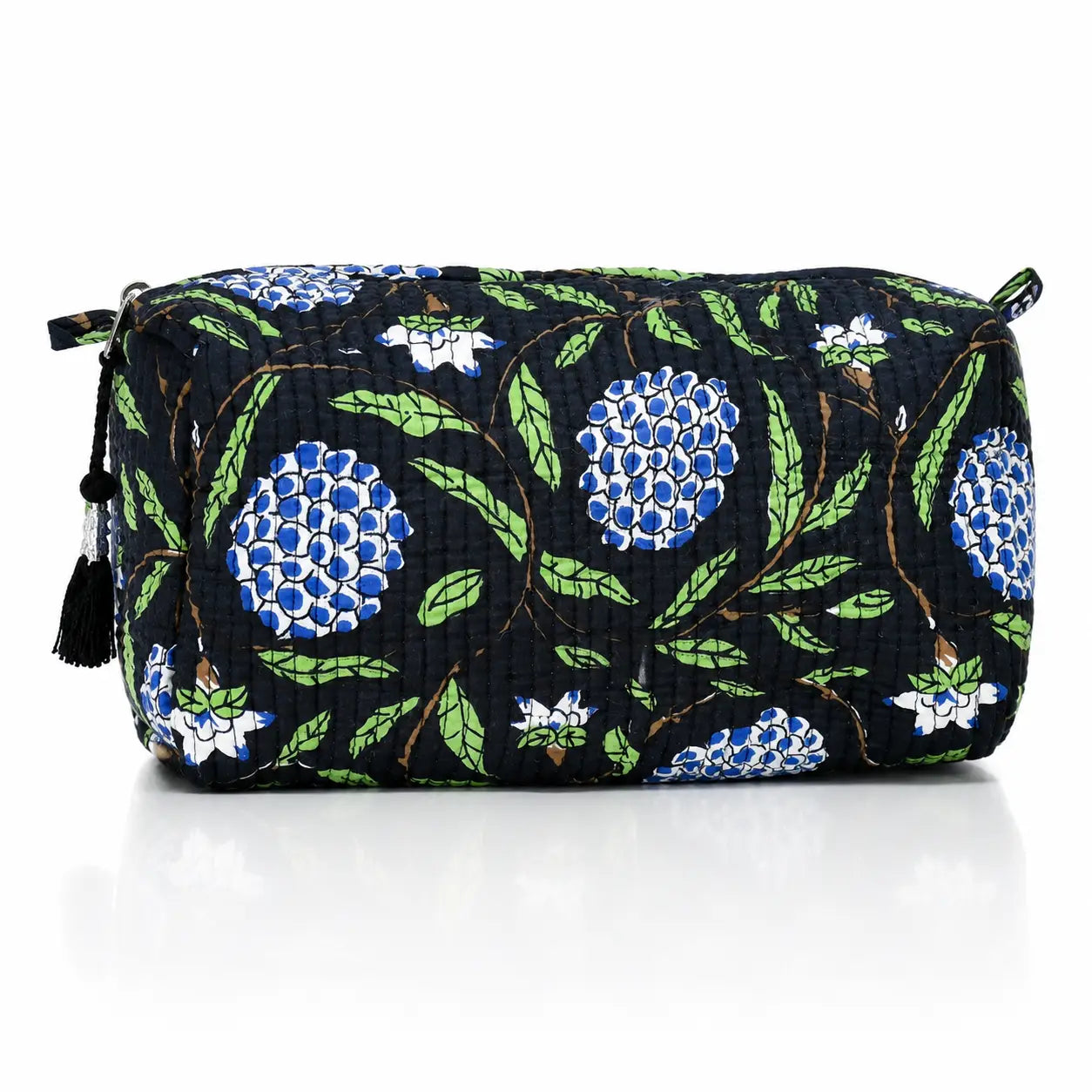 Cotton Block Print Cosmetic Pouch Small