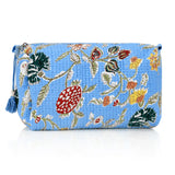 Cotton Block Print Cosmetic Pouch Small