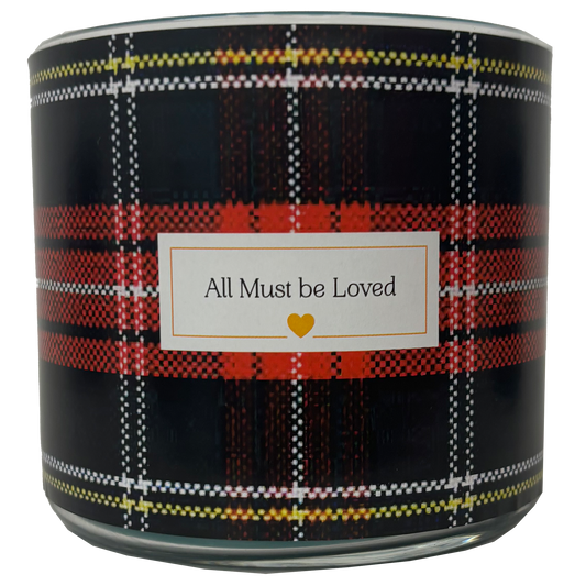 Plaid 3 Wick Candle
