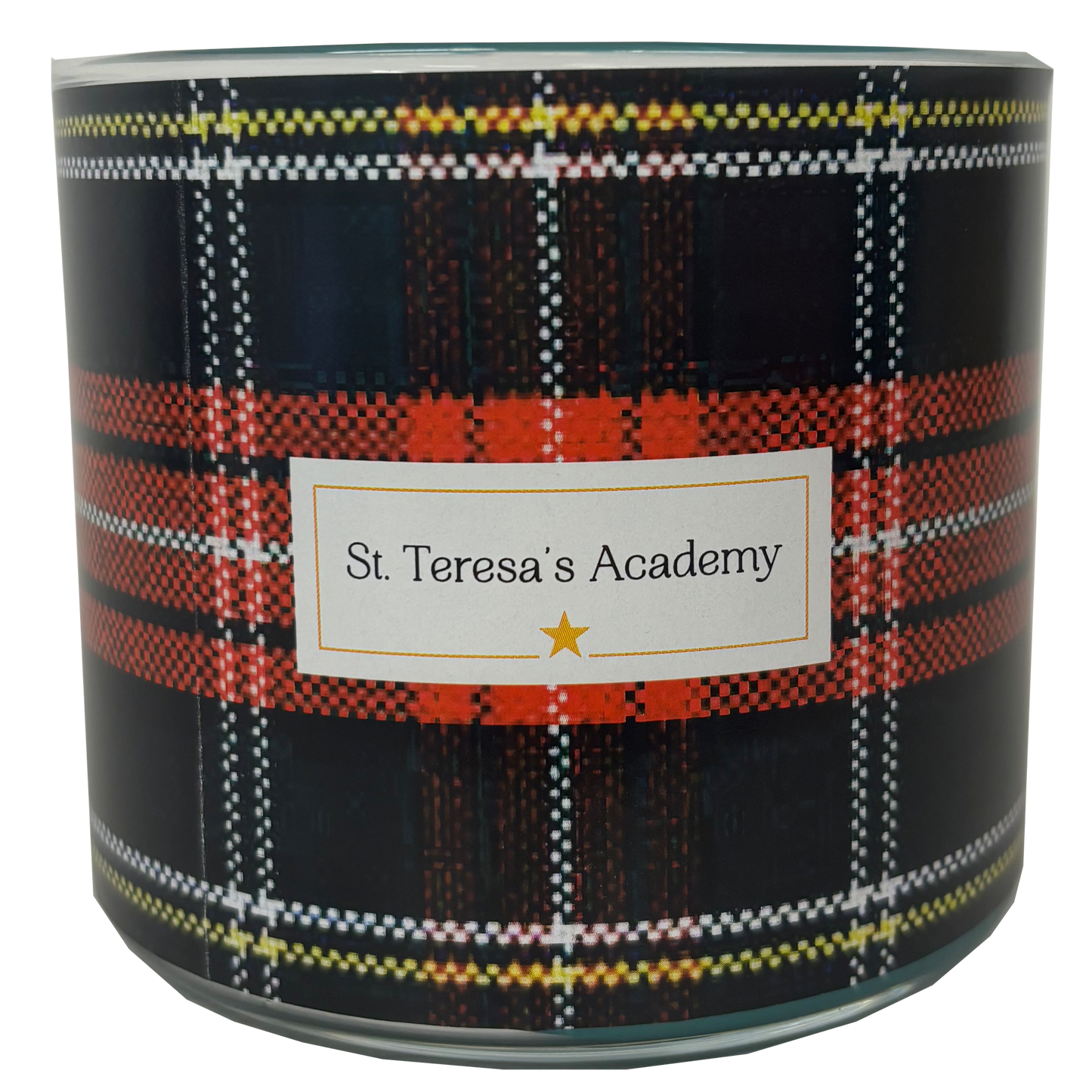 Plaid 3 Wick Candle