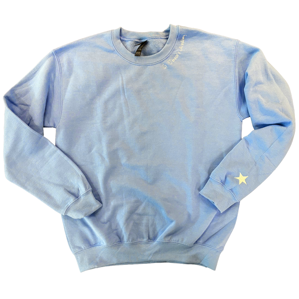 Sky Blue Signature Script Crewneck
