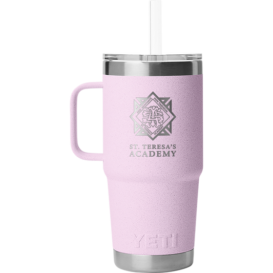 Cherry Blossom STA Crest YETI Straw Rambler 25oz