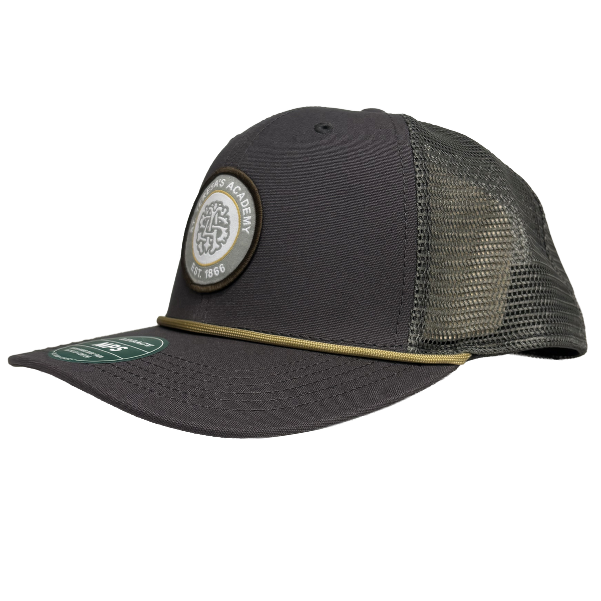 Dark Grey Trucker with Cord Hat