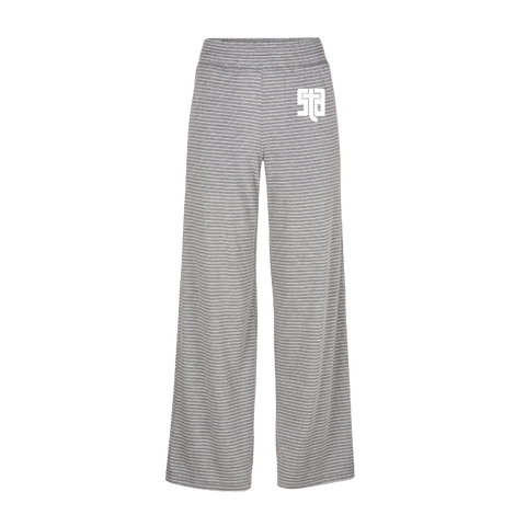 Retro Logo PJ Pants- Light Grey