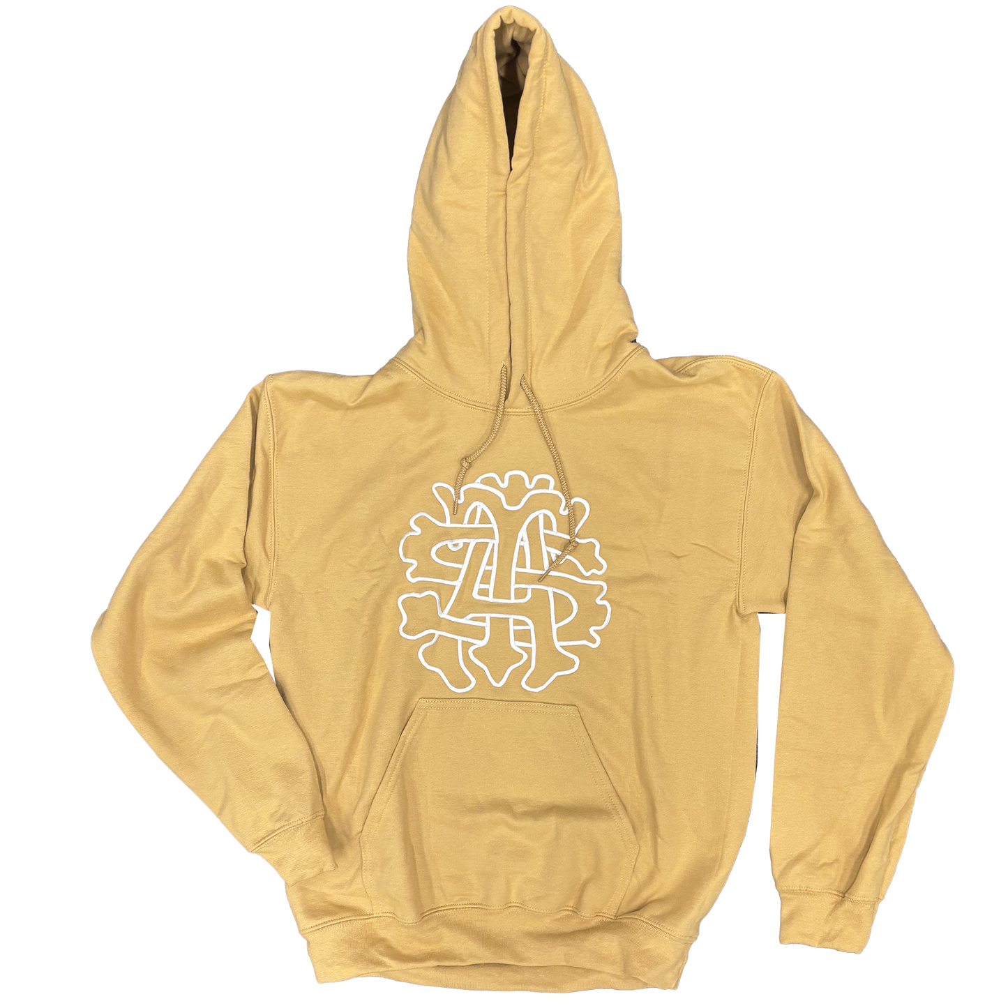 Embroidery Seal Hoodie Gold