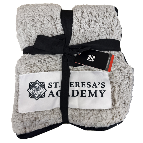 STA Sherpa Fleece Blanket- Frost