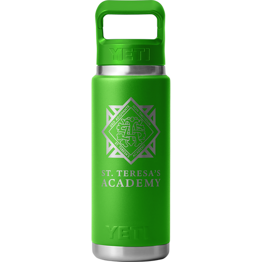 Green STA Crest YETI Bottle 26oz
