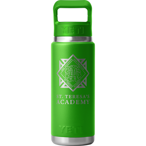 Green STA Crest YETI Bottle 26oz