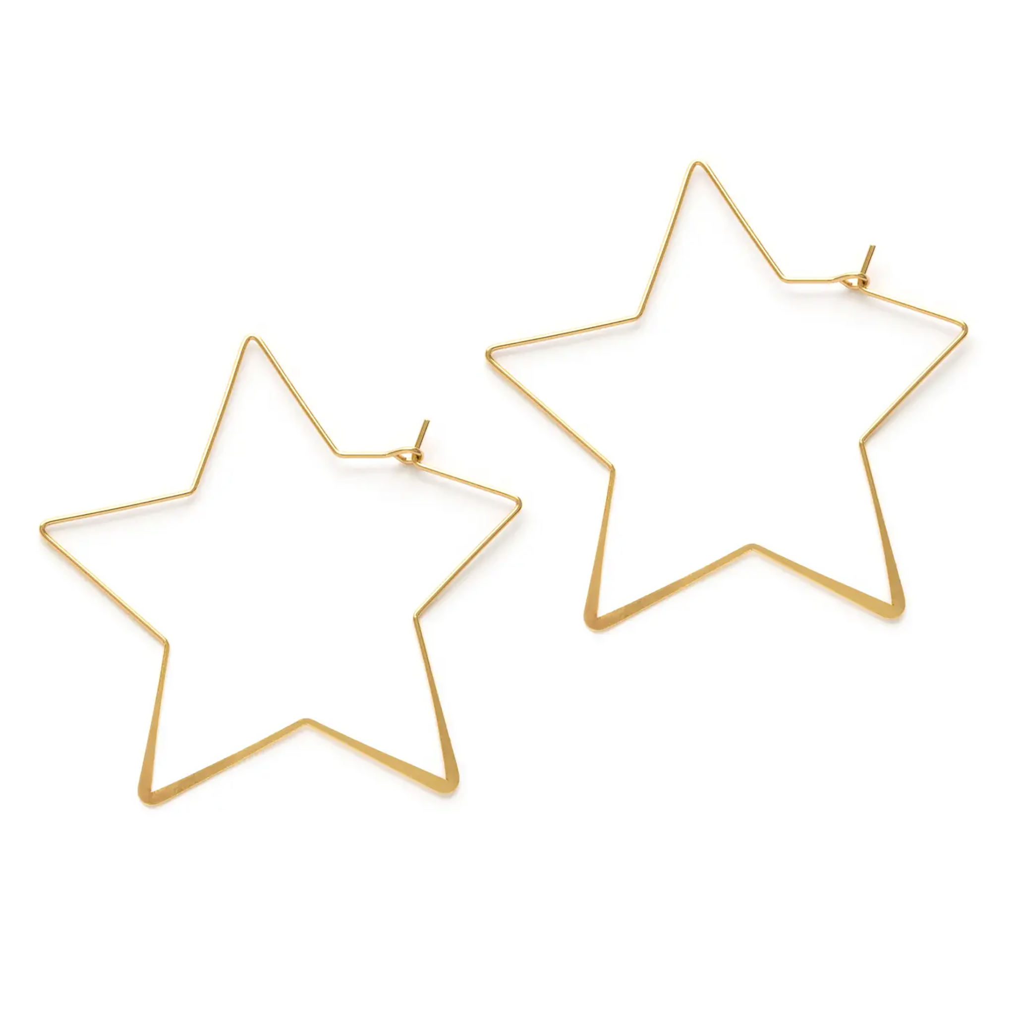 Giant Star Hoop Earrings - Gold – StarShop