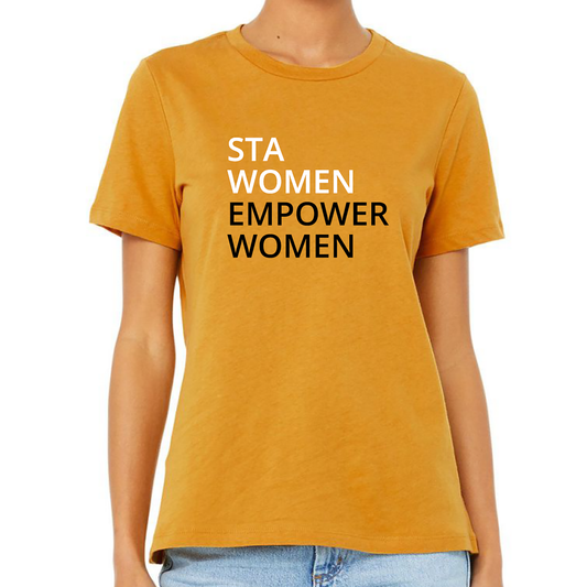 STA Empower Women Tee Gold