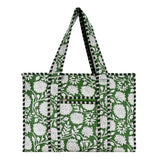 Cotton Block Print Tote Bag - Large