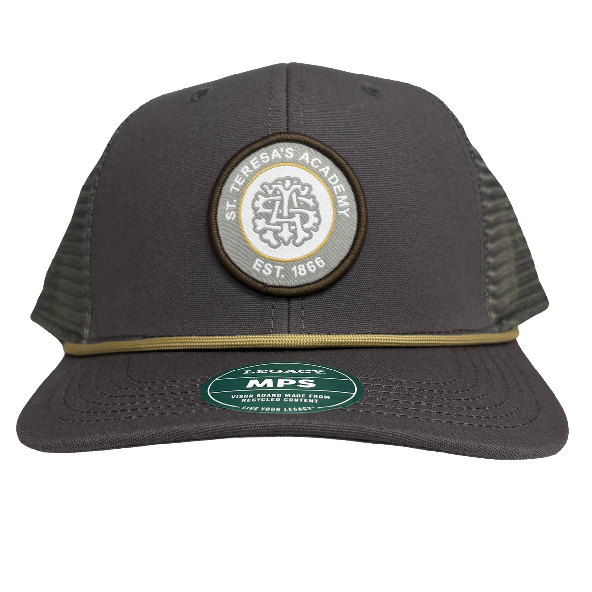 Dark Grey Trucker with Cord Hat