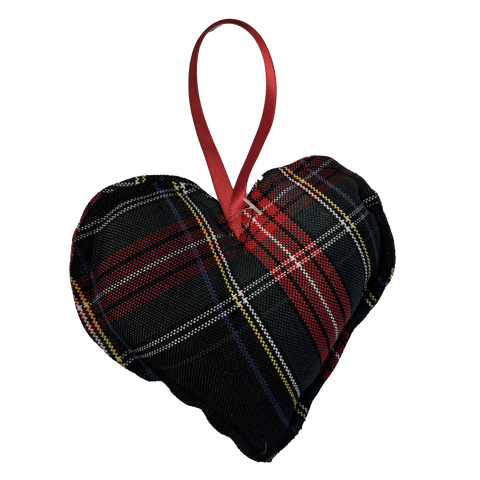 Plaid Heart Ornament
