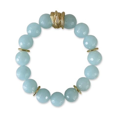 Happy Jade Bracelet - Pale Blue