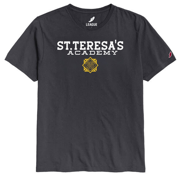 Legacy Crest Tee Charcoal