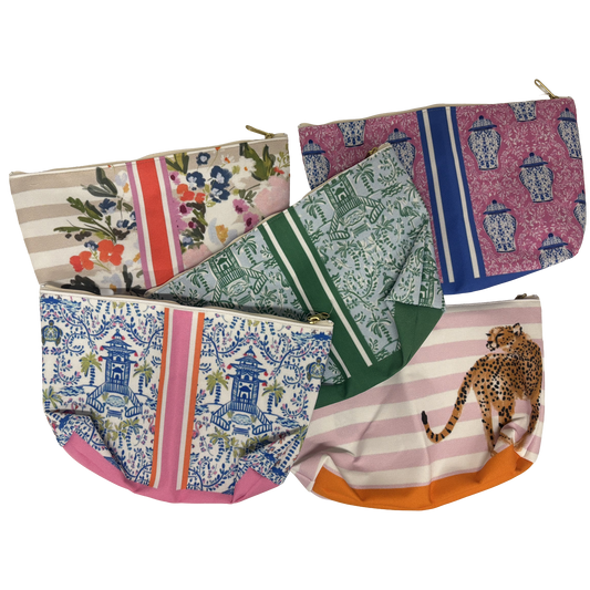 Mahjong Tile Pouch - Chinoiserie Palms
