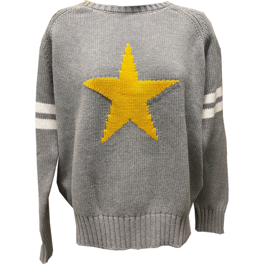 Pink Pineapple Star Campus Sweater