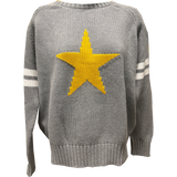 Pink Pineapple Star Campus Sweater