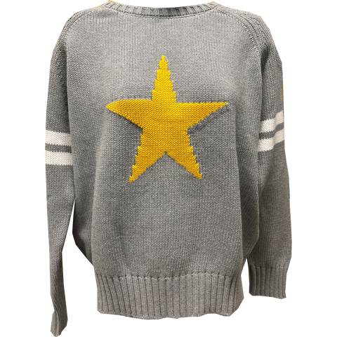 Pink Pineapple Star Campus Sweater